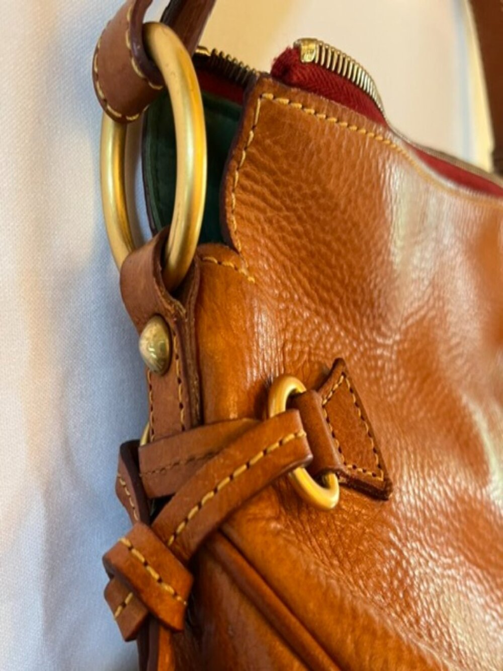DOONEY & BOURKE | Florentine Tassel Leather Hobo Shoulder Bag - Picture 6 of 16